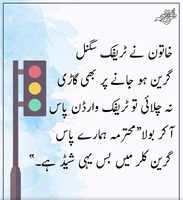 خاتون، سگنل اور ٹریفک وارڈن